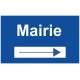 Panneau mairie flèche vers droite