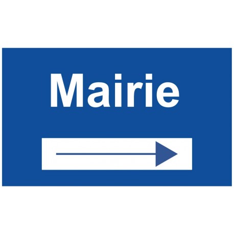 Panneau mairie flèche vers droite