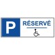 Panneau parking réservé aux handicapés