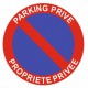 Panneau parking privé - propriété privée