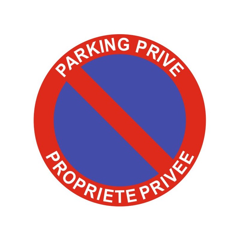 Panneau parking privé - propriété privée (REFF028) - Sticker