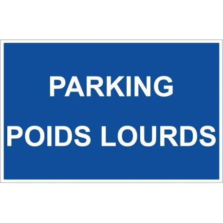 Panneau parking poids lourds