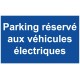 Panneau parking réservé aux véhicules électriques