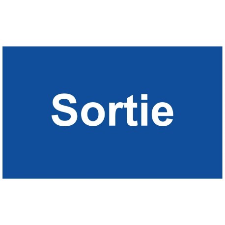 Panneau parking sortie