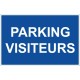 Panneau parking visiteurs signalétique
