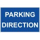 Panneau direction stationnement