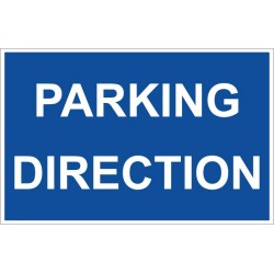 Panneau direction stationnement