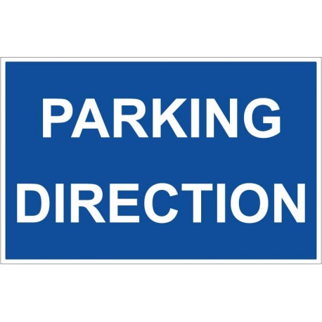Panneau direction stationnement