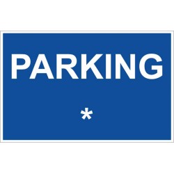 Panneau parking + personnalisation