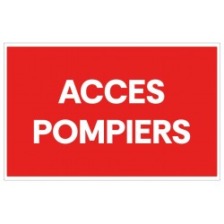 Panneau accés pompier