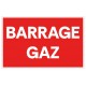 Panneau barrage gaz