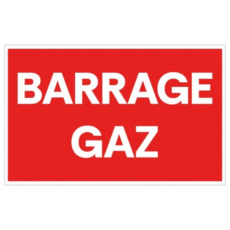Panneau barrage gaz
