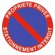Panneau propriété privée - stationnement interdit