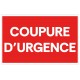 Panneau coupure urgence
