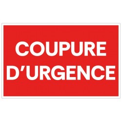 Panneau coupure urgence