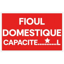 Panneau fioul domestique (capacité de XX)