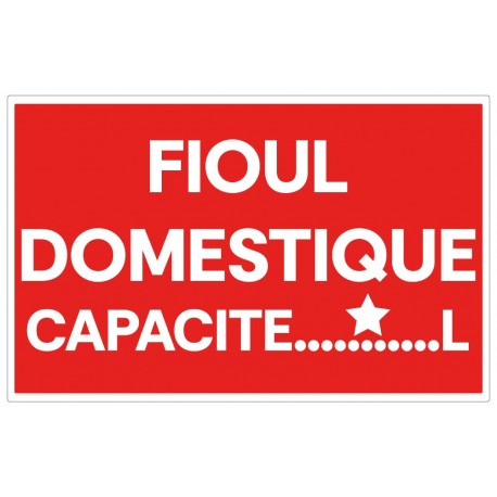 Panneau fioul domestique (capacité de XX)