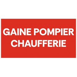 Panneau gaine pompier chaufferie