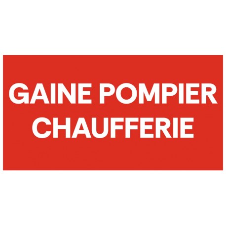Panneau gaine pompier chaufferie