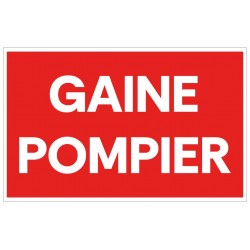 Panneau gaine pompier