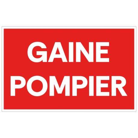 Panneau gaine pompier