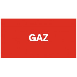 Panneau gaz (fond rouge)