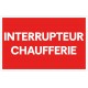 Panneau interrupteur chaufferie