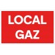 Panneau local gaz