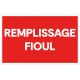 Panneau remplissage fioul