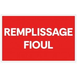 Panneau remplissage fioul