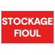 Panneau stockage fioul