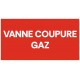 Panneau vanne coupure gaz