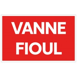 Panneau vanne fioul