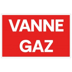 Panneau vanne gaz