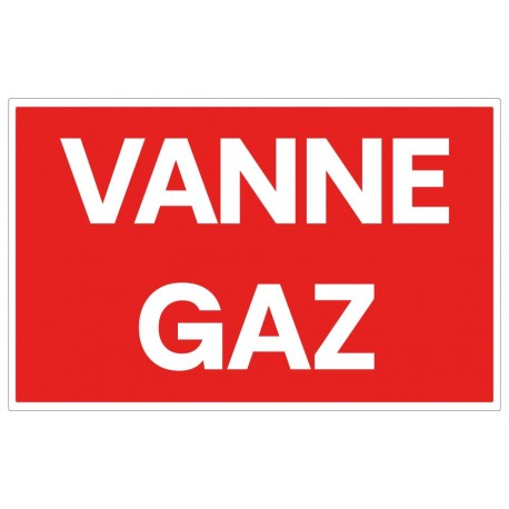 Panneau vanne gaz