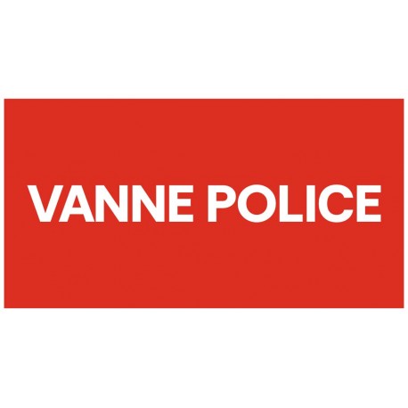 Panneau vanne police
