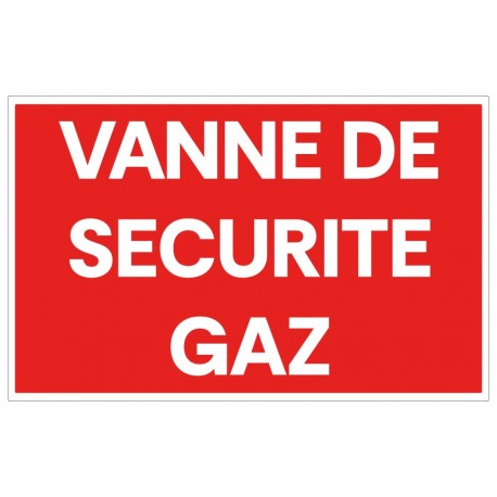 Panneau vanne sécurité gaz