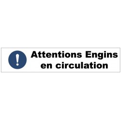 Autocollant engins en circulation bandeau