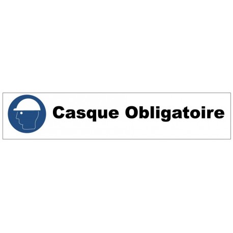 Autocollant casque obligatoire