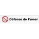 Autocollant défense de fumer obligatoire