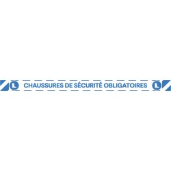 Adhésif chaussure sécurité obligatoire