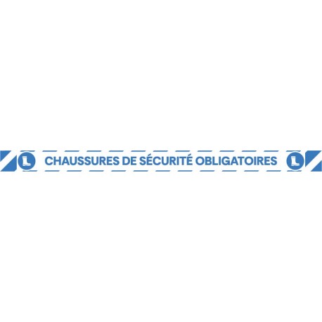 Adhésif chaussure sécurité obligatoire