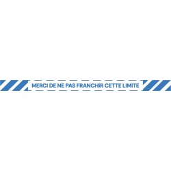 Marquage sol merci de ne pas franchir cette limite