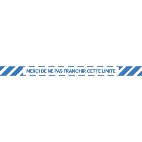 Marquage sol merci de ne pas franchir cette limite