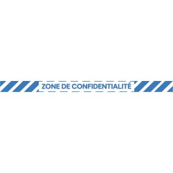 Marquage sol zone de confidentialité