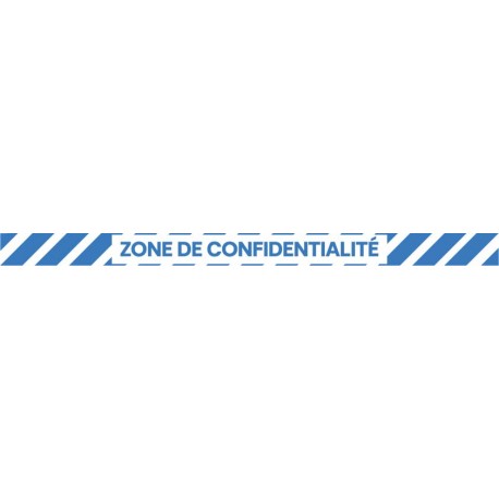 Marquage sol zone de confidentialité