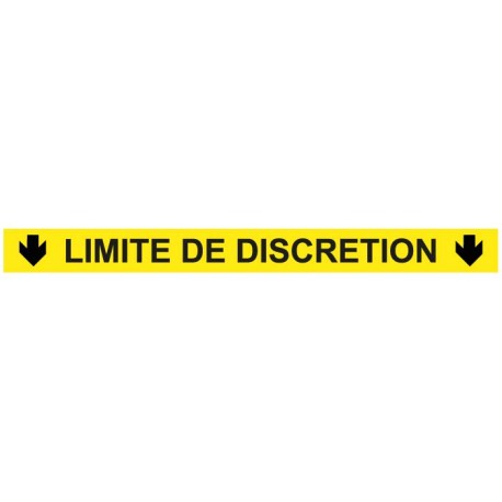 Marquage sol limite de discretion