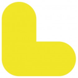 Adhésif marquage sol forme coin