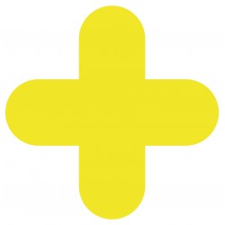 Adhésif marquage sol forme croix