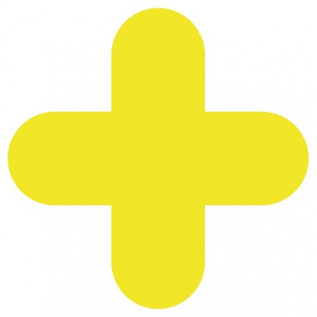 Adhésif marquage sol forme croix